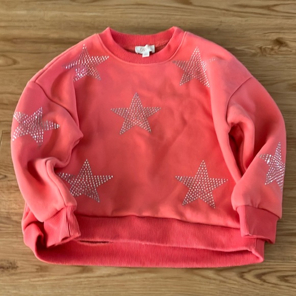 Girls coral star sweatshirt - Picture 1 of 3